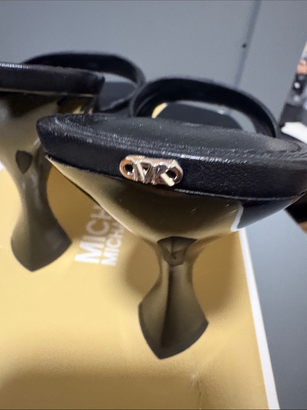 Michael Kors Haisley Black Strappy Square-Toe Heels NIB - Picture 5 of 7